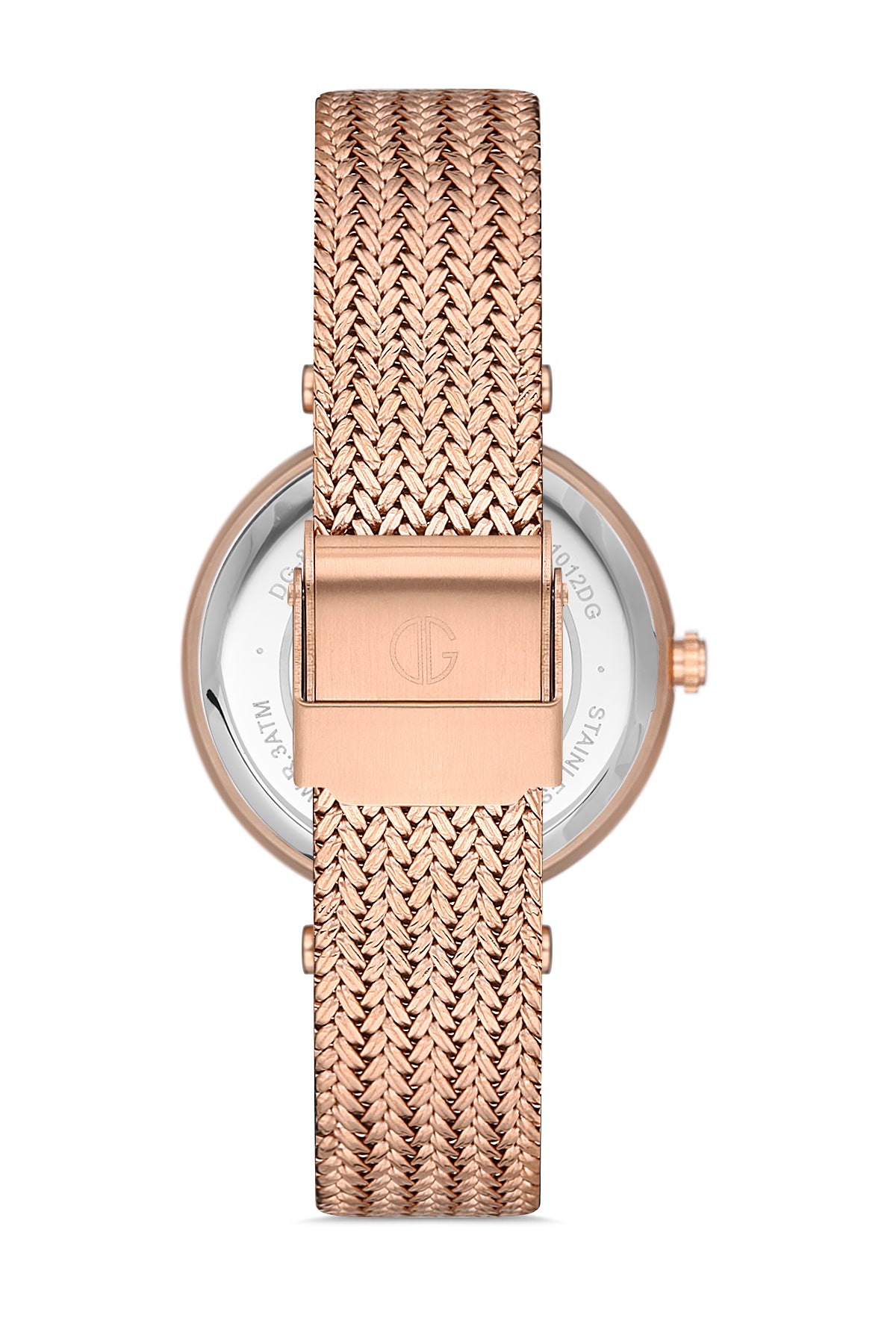 DAVID GUNER ROSE KAPLAMALI BEYAZ KADRANLI KADIN KOL SAATİ DG-8291LC-C1