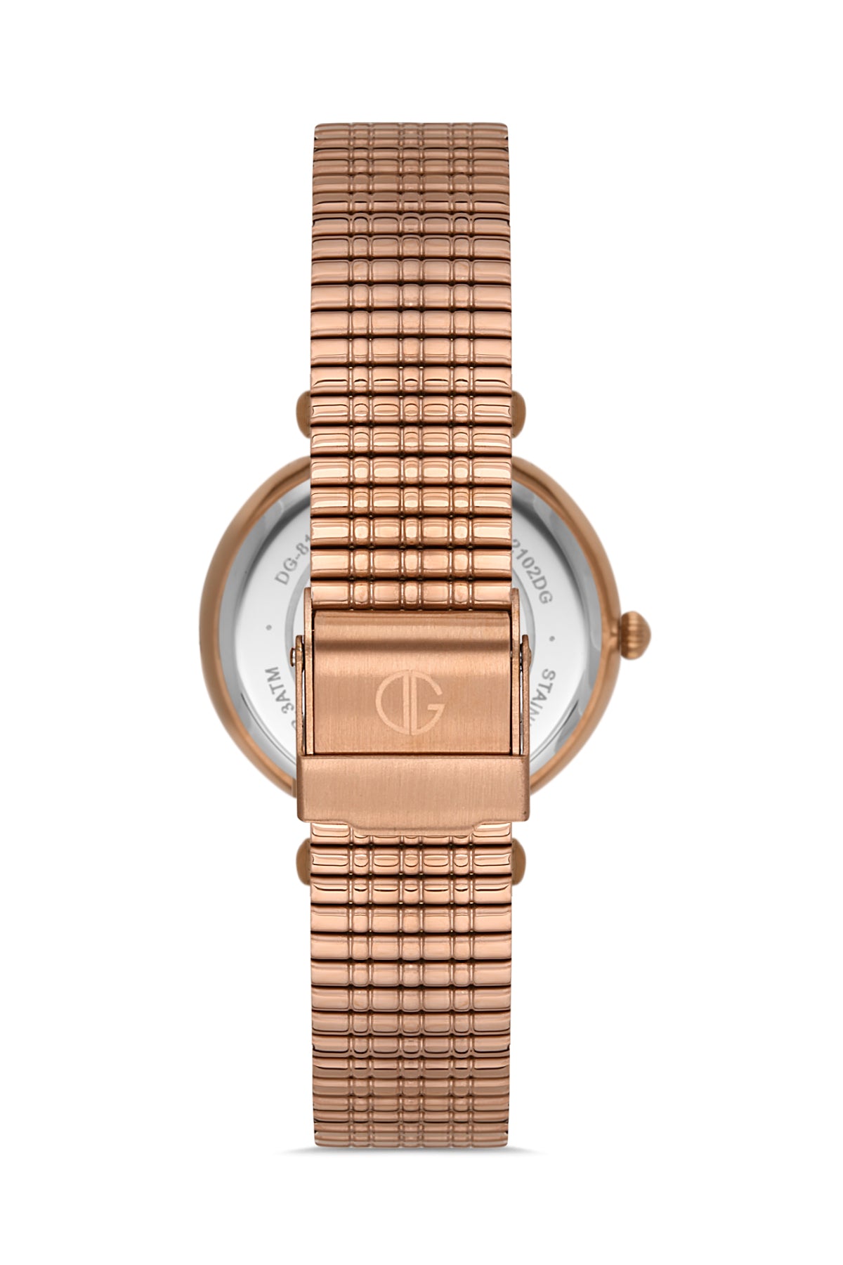 DAVID GUNER ROSE KAPLAMALI BEYAZ KADRANLI KADIN KOL SAATİ DG-8311LA-C1