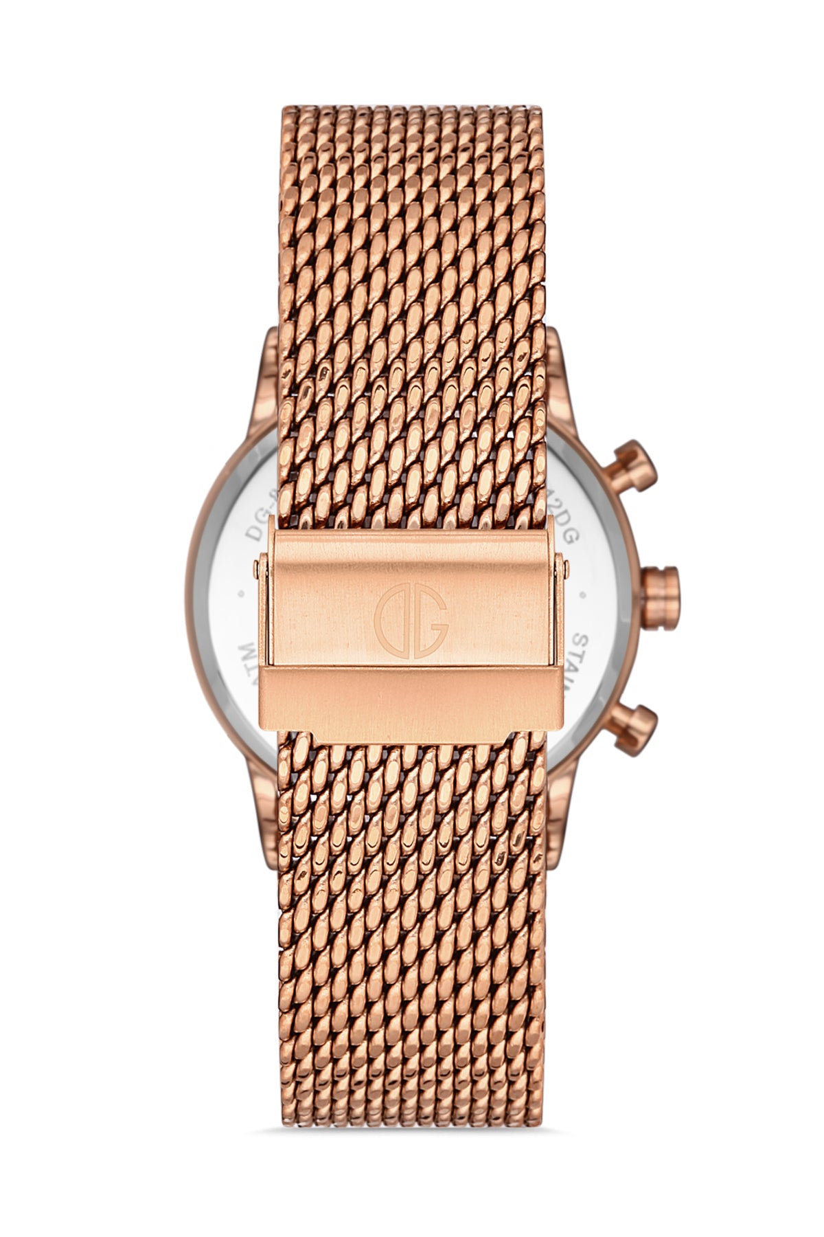 DAVID GUNER ROSE KAPLAMALI BEYAZ KADRANLI KADIN KOL SAATİ - DG-8322LC-C1