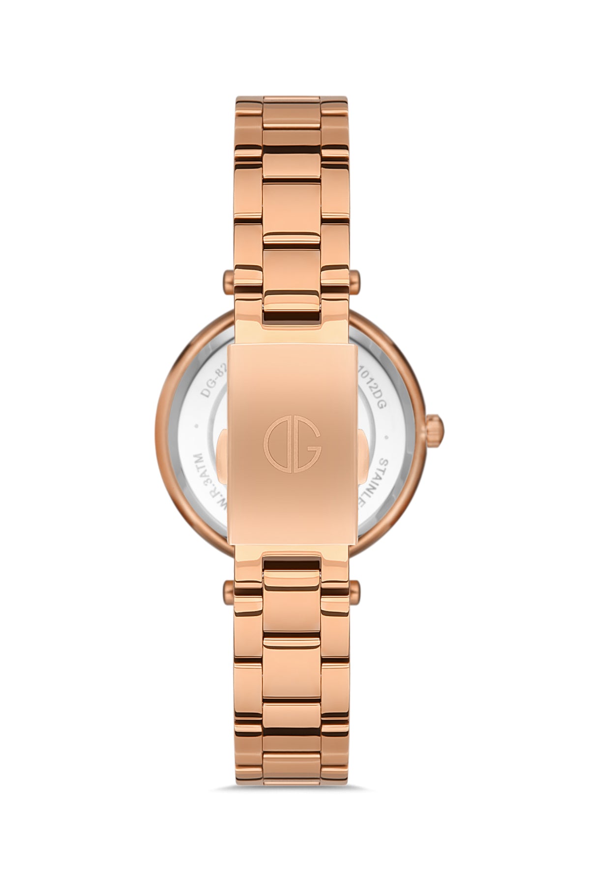 DAVID GUNER ROSE KAPLAMALI BEYAZ KADRANLI KADIN KOL SAATİ DG-8366LA-C1
