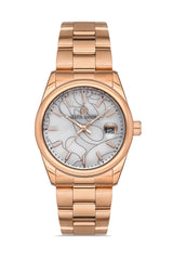 DAVID GUNER Calendar Rose Coated Women's Watch