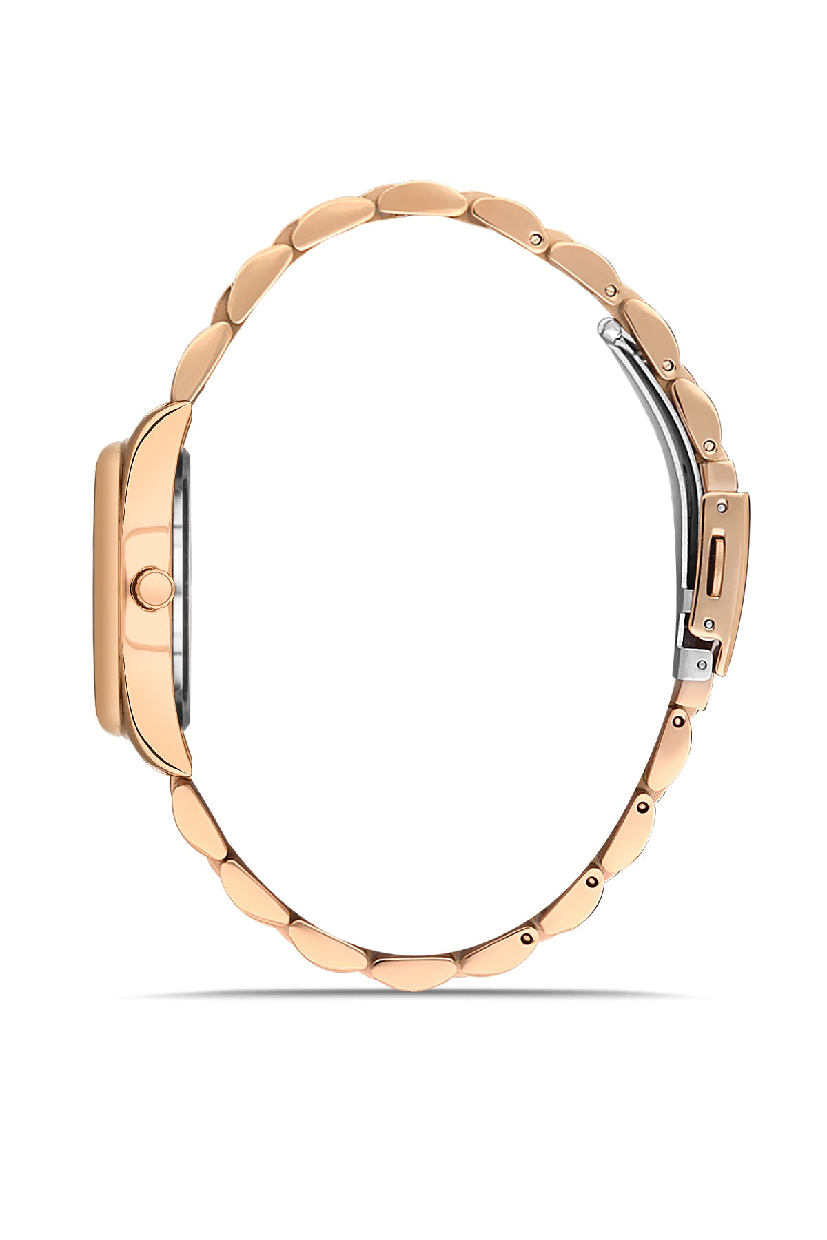 DAVID GUNER ROSE KAPLAMALI BEYAZ KADRANLI KADIN KOL SAATİ DG-8391LA-C1