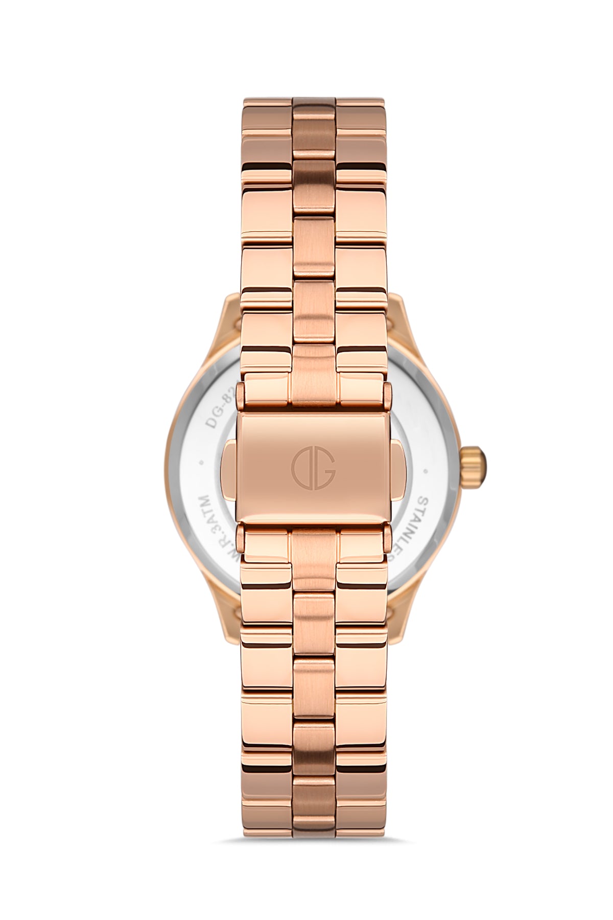 DAVID GUNER ROSE KAPLAMALI BEYAZ KADRANLI KADIN KOL SAATİ DG-8397LA-C1