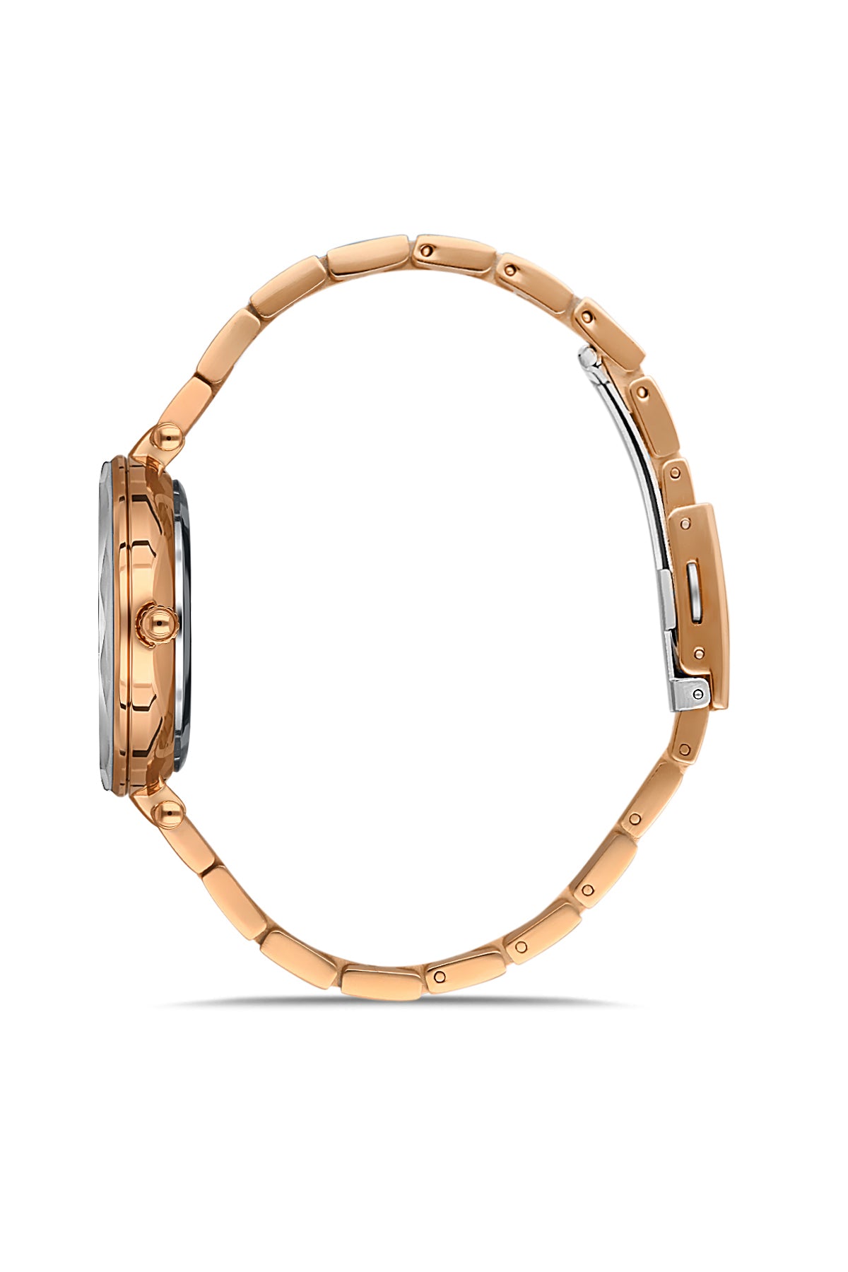 DAVID GUNER Rose Plating Silver Dial Women's Watch