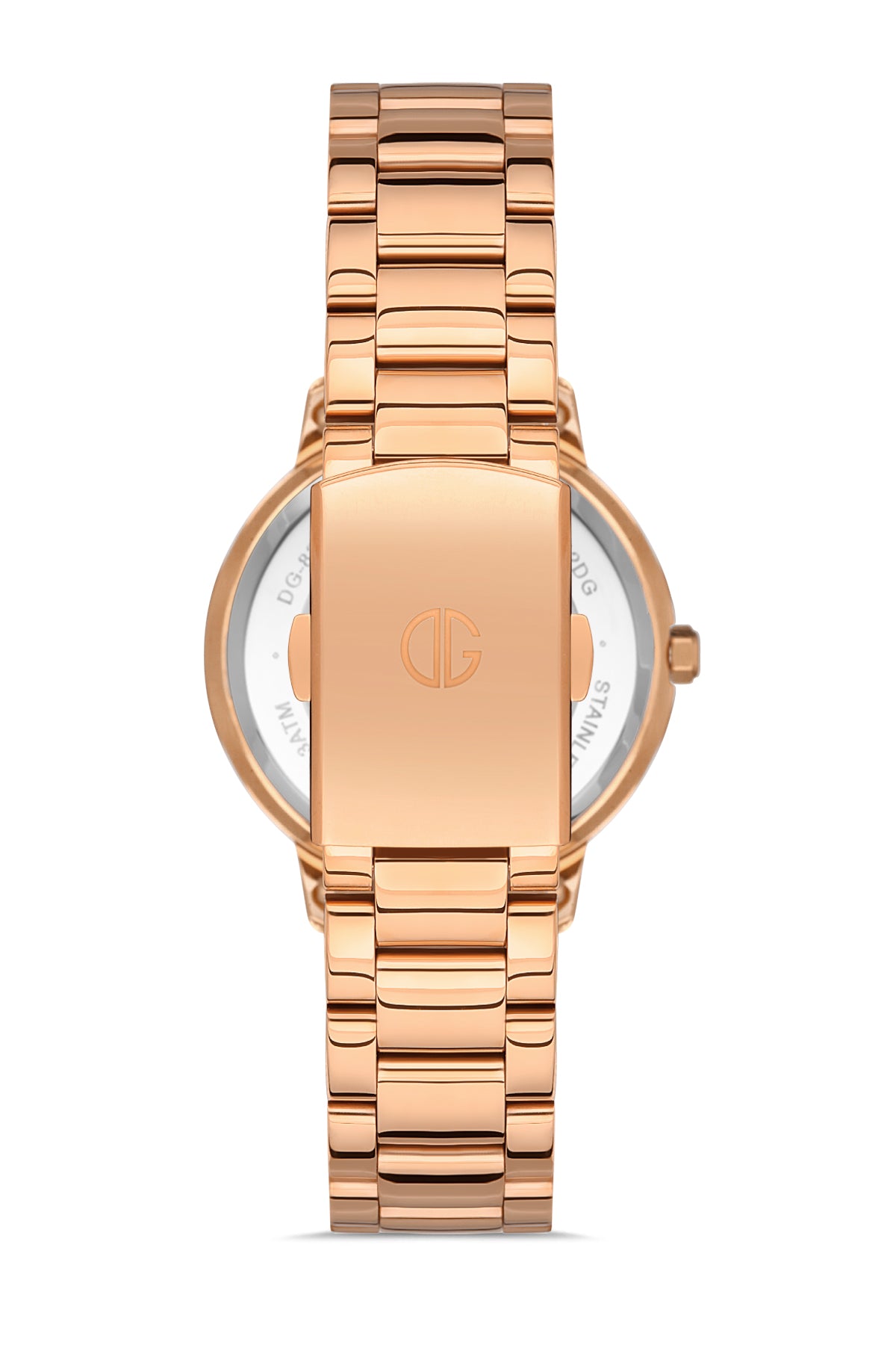 DAVID GUNER Rose Plating Silver Dial Women's Watch