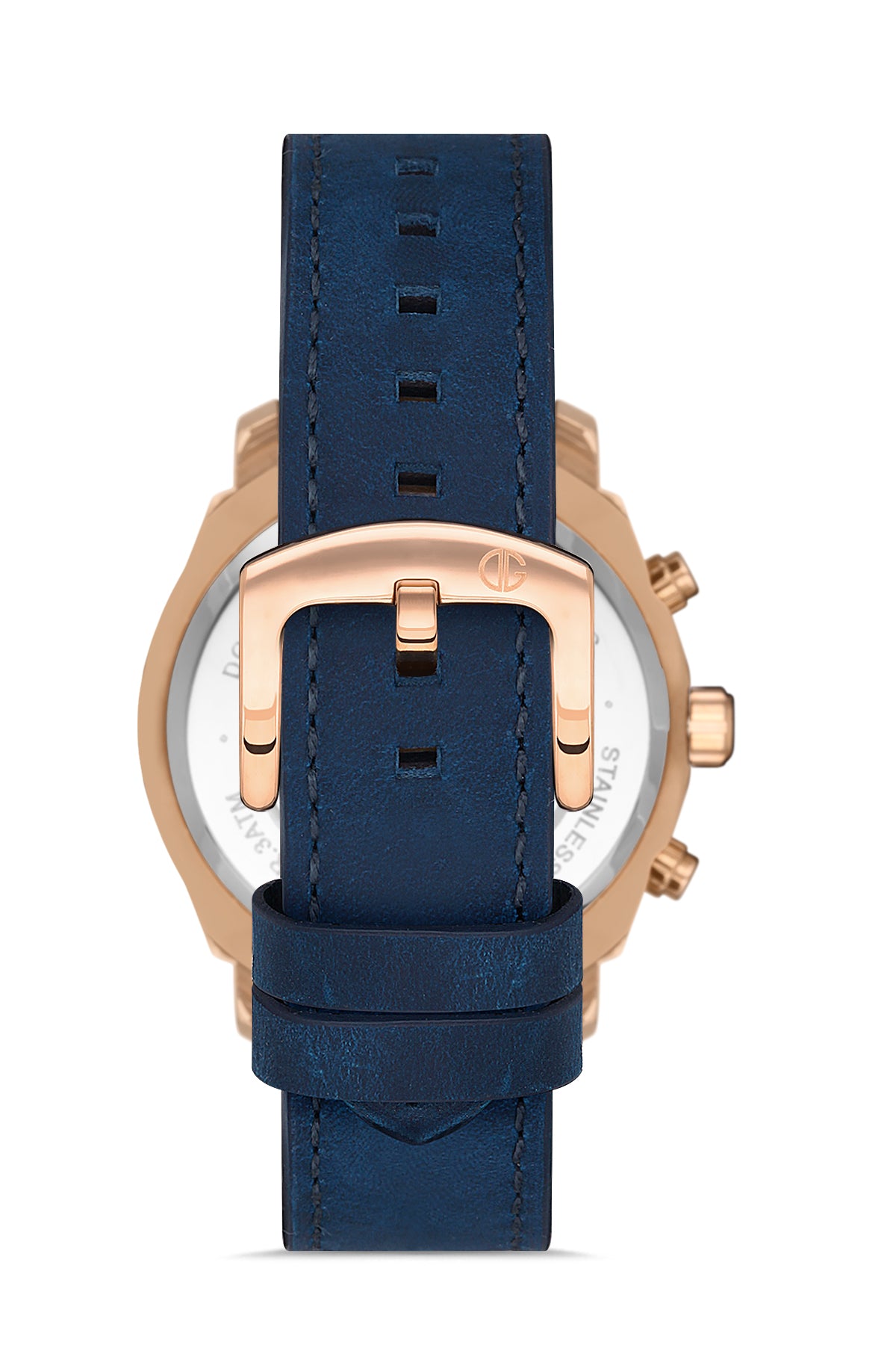 DAVID GUNER ROSE KAPLAMALI MAVİ KADRANLI ERKEK KOL SAATİ - DG-8052GB-T3