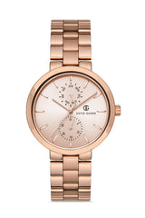 DAVID GUNER ROSE KAPLAMALI ROSE KADRANLI KADIN KOL SAATİ - DG-8222LA-C5