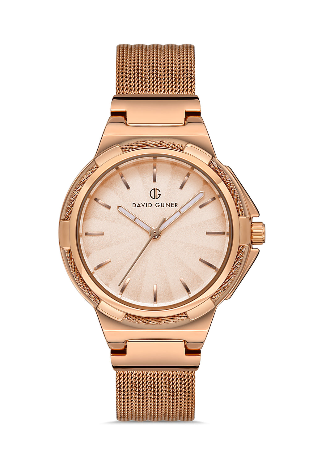 DAVID GUNER Kadın Kol Saati Rose Kadran Rose Kasa DG-8260LC-C5