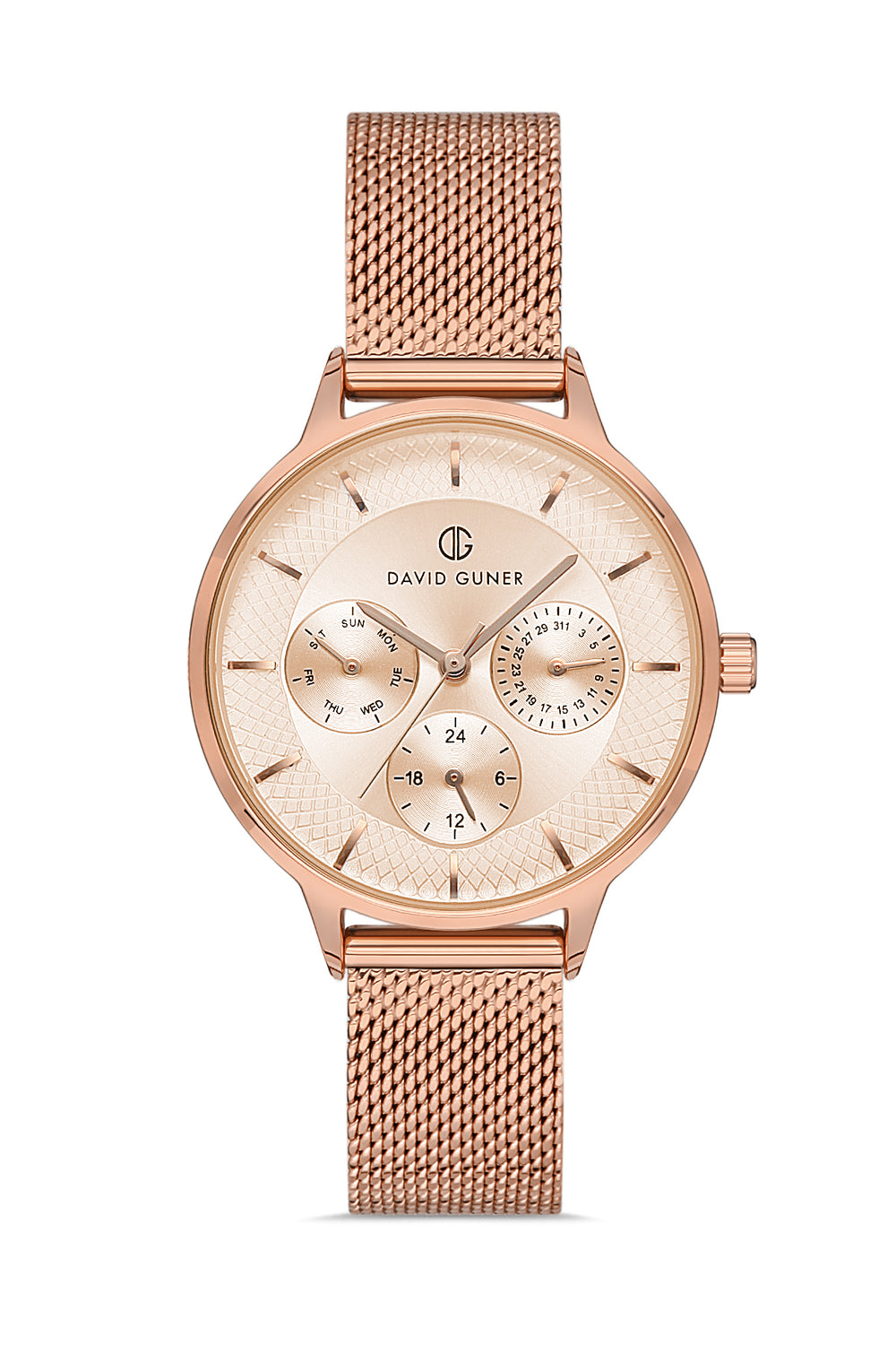 DAVID GUNER Kadın Kol Saati Rose Kadran Rose Kasa DG-8310LC-C5