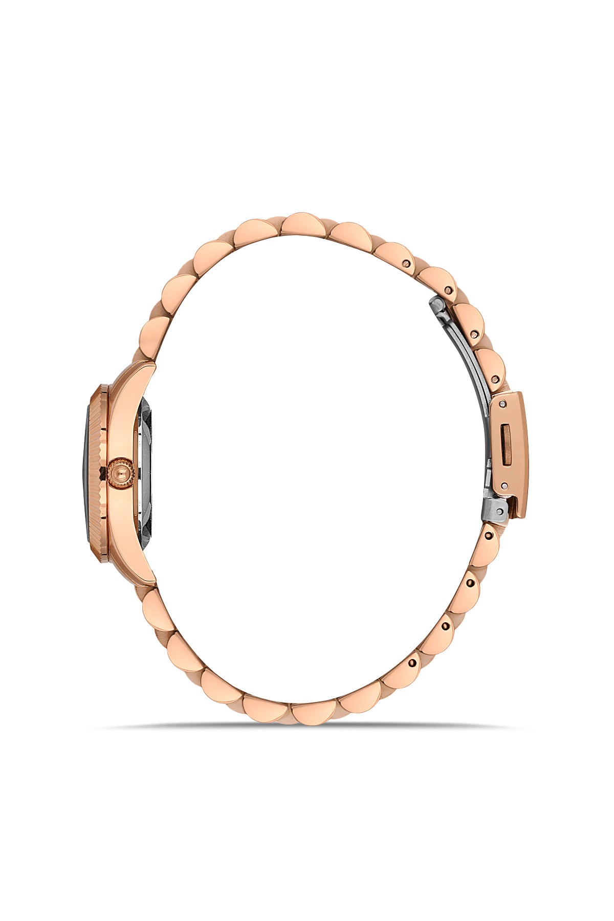 DAVID GUNER Rose Kaplama Rose Kadranlı Paslanmaz Masif Çelik Kadın Kol Saati - DG-8371LA-C5