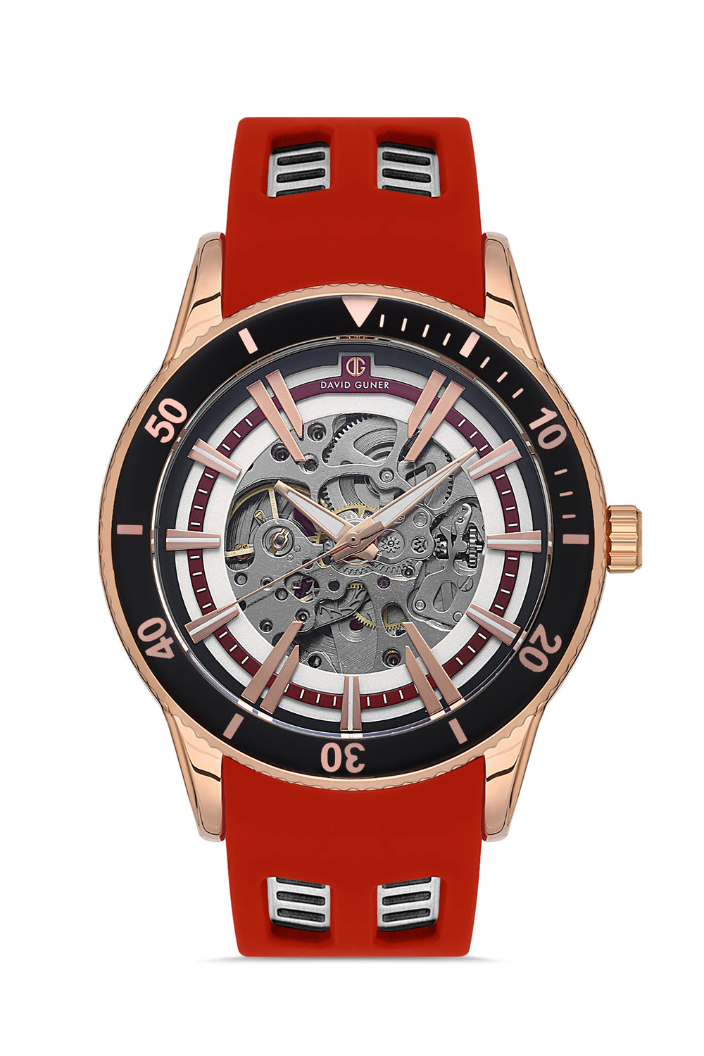 DAVID GUNER Erkek Kol Saati Siyah Kadran Rose Kasa DG-8619GD-ZT1