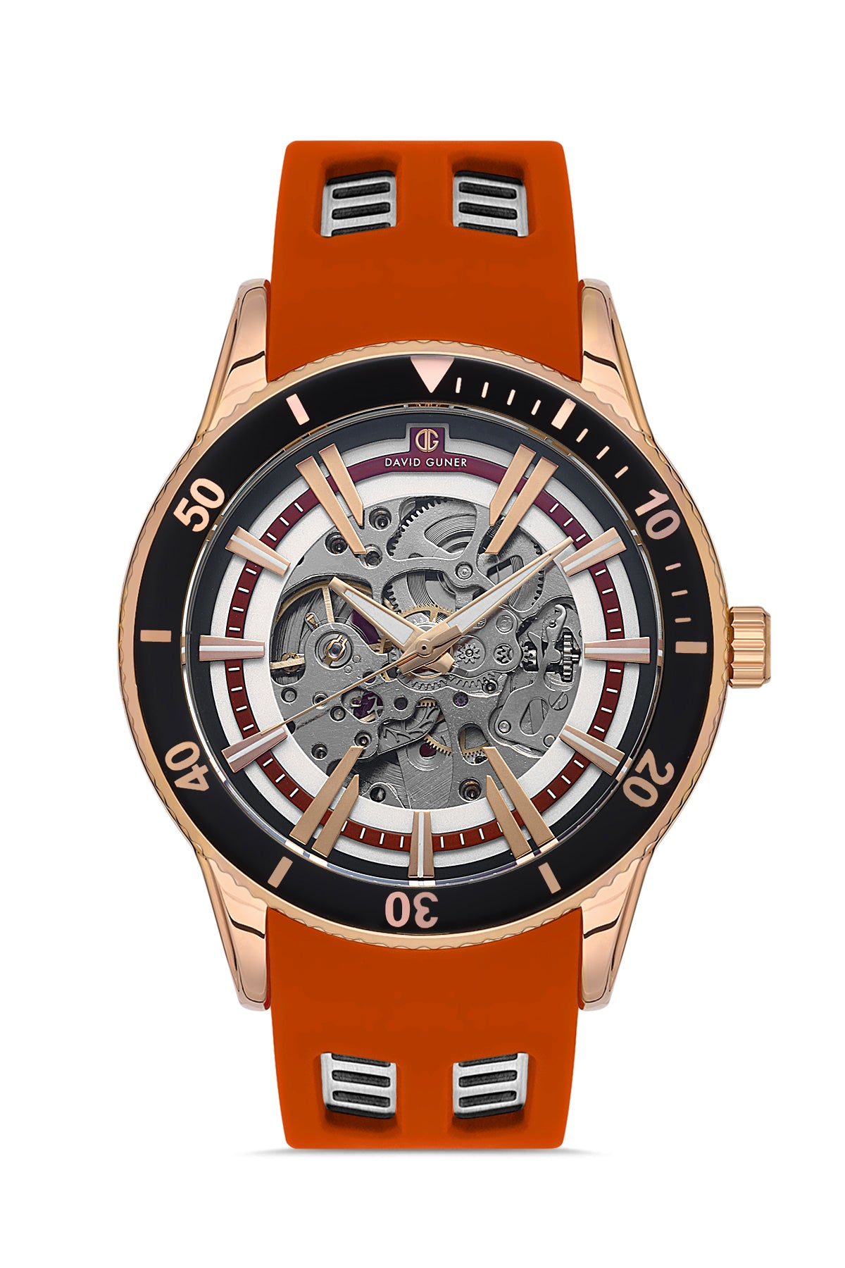 DAVID GUNER ROSE KAPLAMALI SİYAH KADRANLI ERKEK KOL SAATİ - DG-8619GD-ZV1