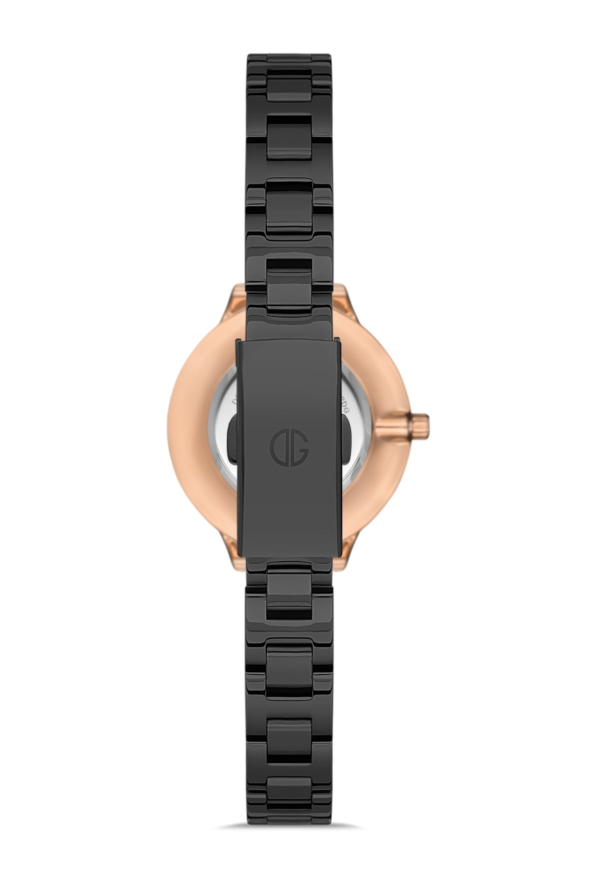 DAVID GUNER ROSE KAPLAMALI SİYAH KADRANLI KADIN KOL SAATİ DG-8172LA-R2