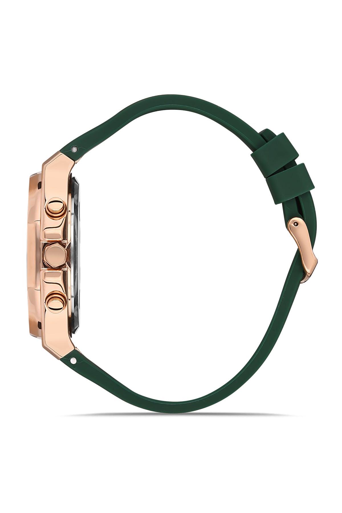 DAVID GUNER Rose Kaplamalı Yeşil Kadranlı Multifonksiyonlu Erkek Kol Saati - DG-8396GD-ZG10