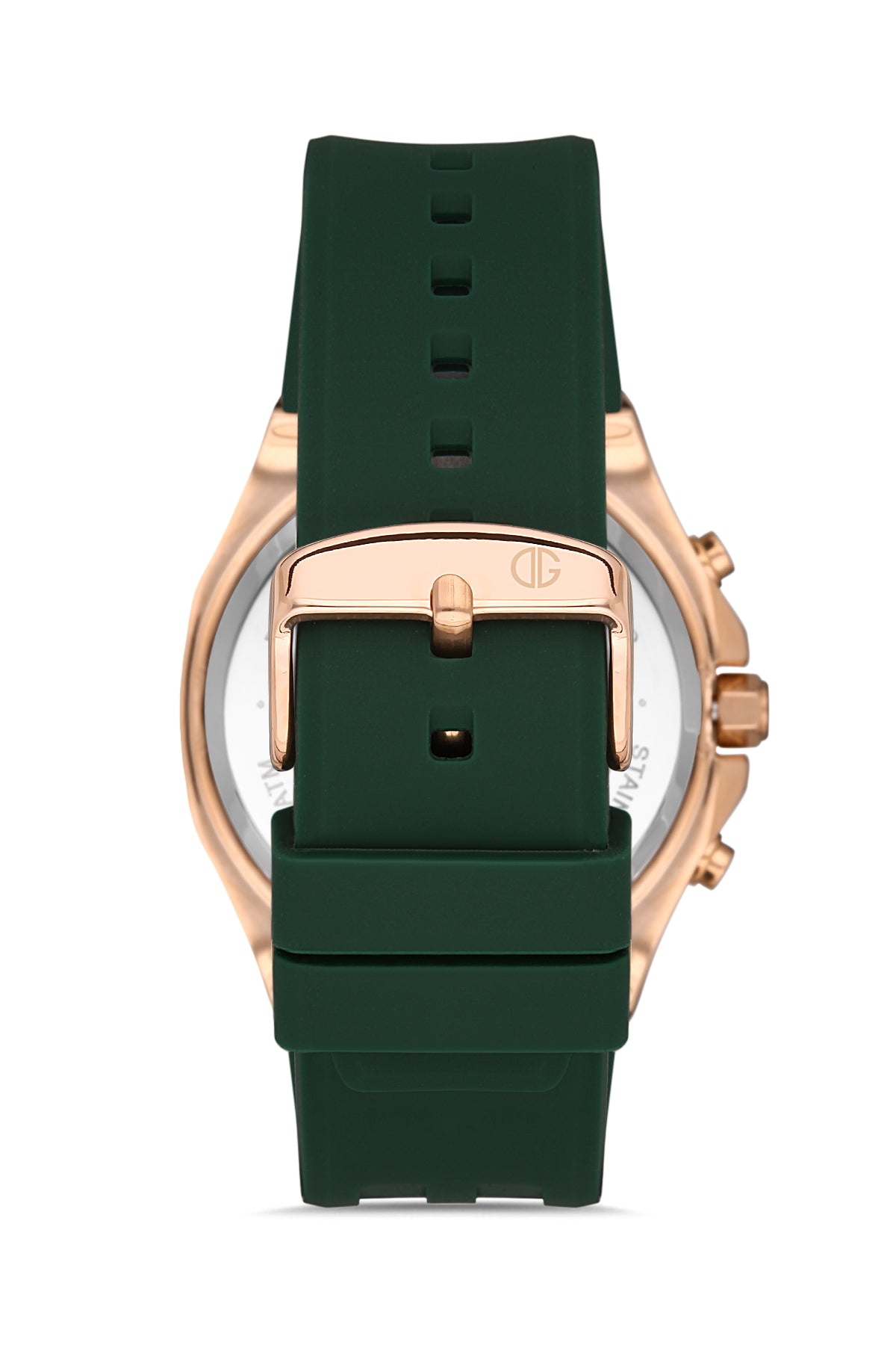 DAVID GUNER Rose-Coated Green Dial Multifunctional Men's Watch