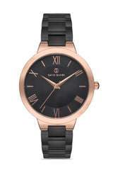 DAVID GUNER ROSE SİYAH KAPLAMALI SİYAH KADRANLI ERKEK KOL SAATİ - DG-8146GA-R2