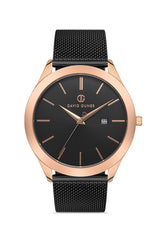 DAVID GUNER ROSE SİYAH KAPLAMALI SİYAH KADRANLI ERKEK KOL SAATİ - DG-8179GC-R2