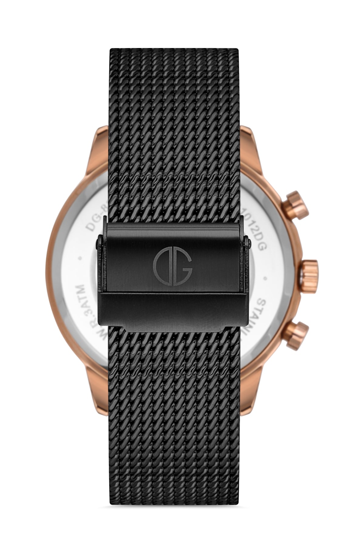 DAVID GUNER ROSE SİYAH KAPLAMALI SİYAH KADRANLI ERKEK KOL SAATİ - DG-8022GC-R2