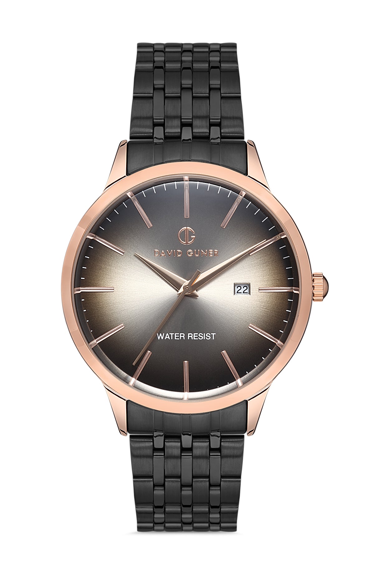 DAVID GUNER ROSE SİYAH KAPLAMALI SİYAH KADRANLI ERKEK KOL SAATİ DG-8073GA-R2