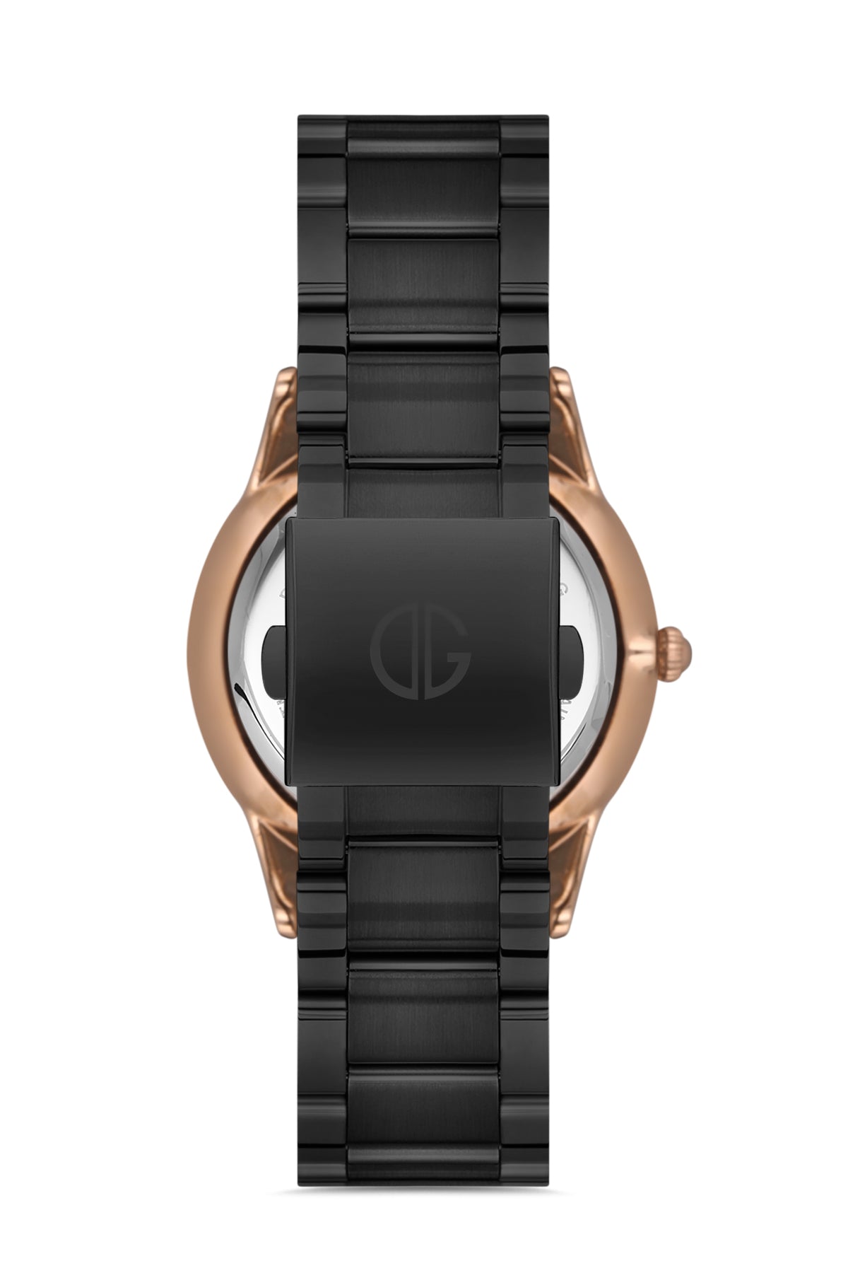 DAVID GUNER Rose Siyah Kaplama Siyah Kadranlı Multi Fonksiyon Erkek Kol Saati
