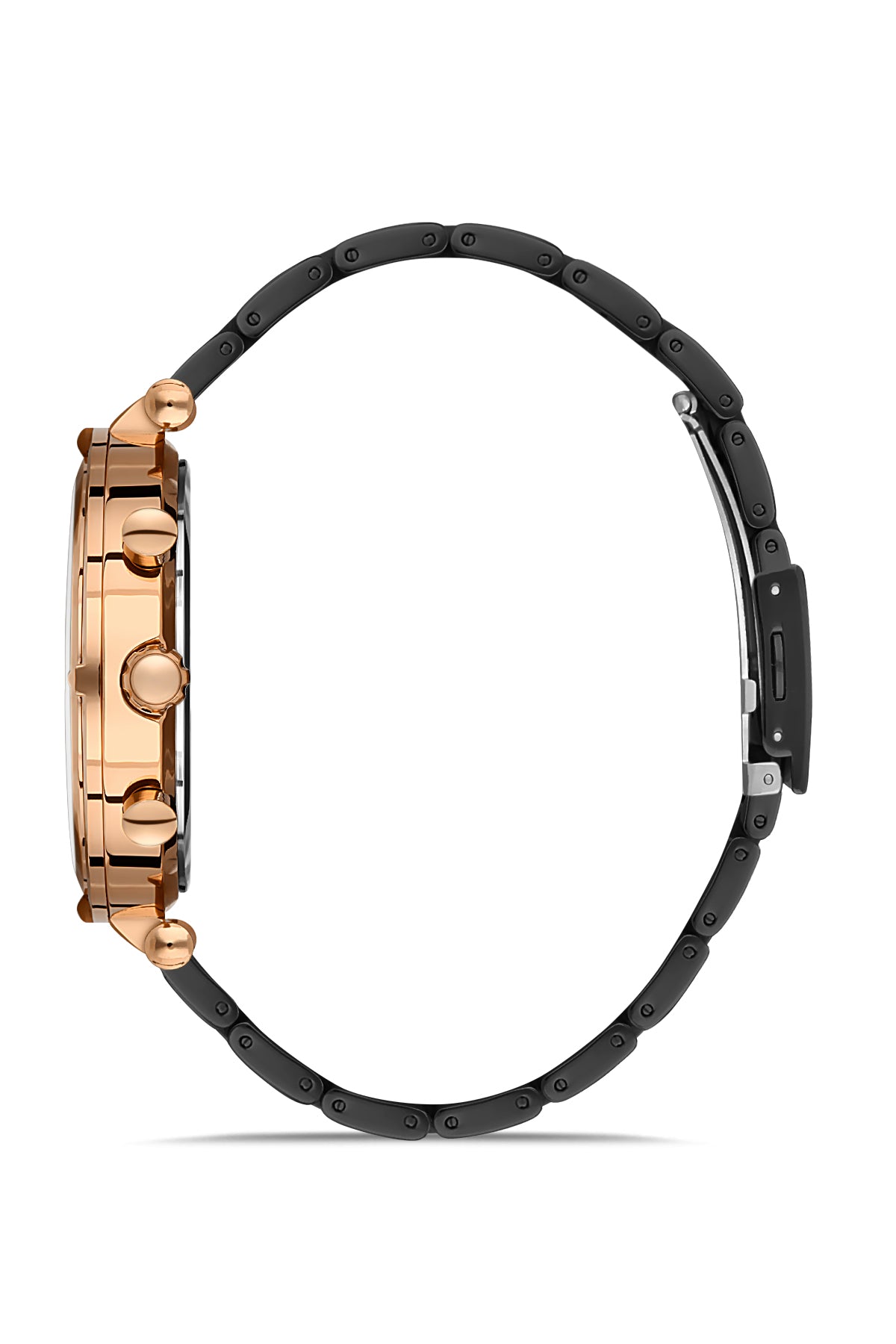 DAVID GUNER ROSE SİYAH KAPLAMALI SİYAH KADRANLI ERKEK KOL SAATİ - DG-8273GA-R2