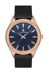 DAVID GUNER ROSE SİYAH KAPLAMALI SİYAH KADRANLI ERKEK KOL SAATİ DG-8285GC-R2