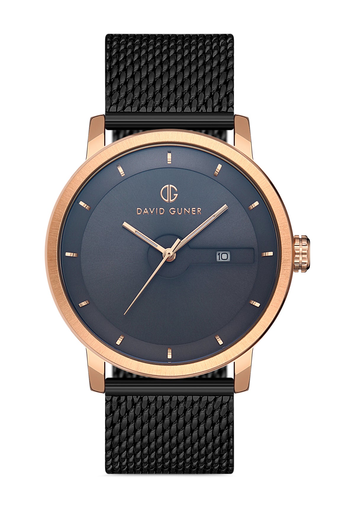 DAVID GUNER ROSE SİYAH KAPLAMALI SİYAH KADRANLI ERKEK KOL SAATİ DG-8292GC-R2