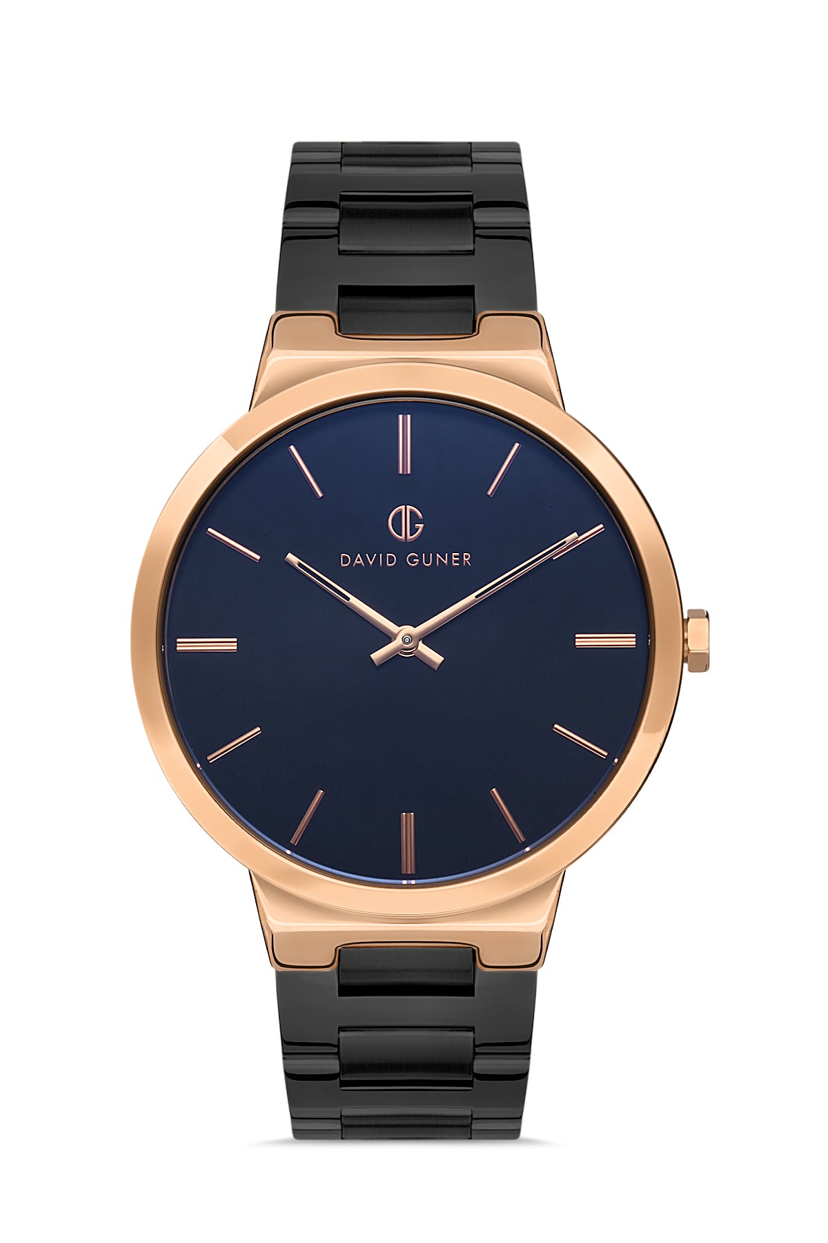DAVID GUNER ROSE SİYAH KAPLAMALI SİYAH KADRANLI ERKEK KOL SAATİ DG-8321GA-R2