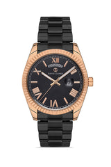 DAVID GUNER ROSE SİYAH KAPLAMALI SİYAH KADRANLI ERKEK KOL SAATİ DG-8329GA2-R2