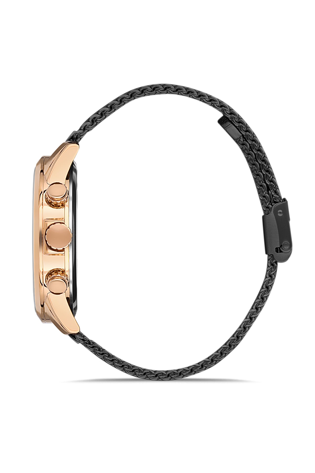 DAVID GUNER ROSE SİYAH KAPLAMALI SİYAH KADRANLI ERKEK KOL SAATİ DG-8358GC-R2