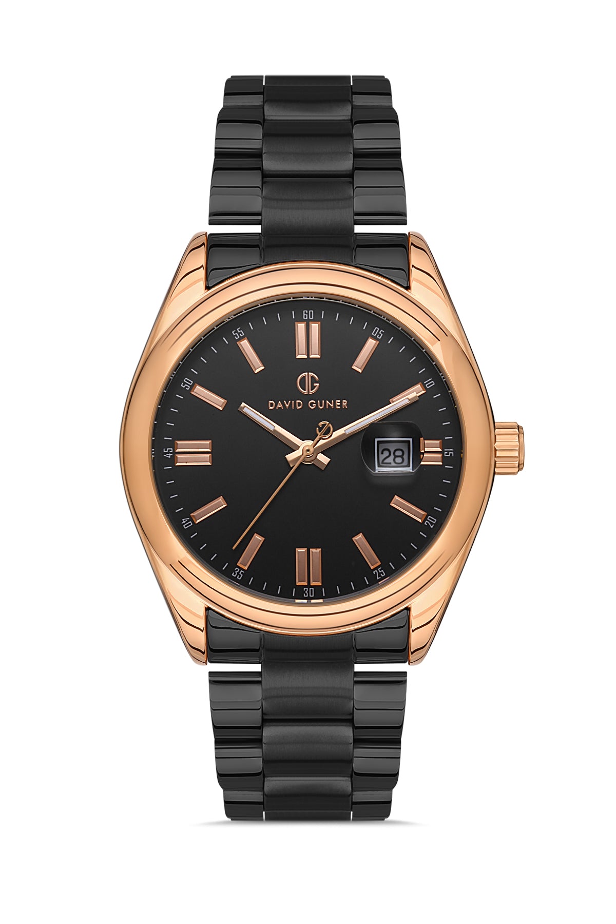 DAVID GUNER ROSE SİYAH KAPLAMALI SİYAH KADRANLI ERKEK KOL SAATİ DG-8390GA-R2