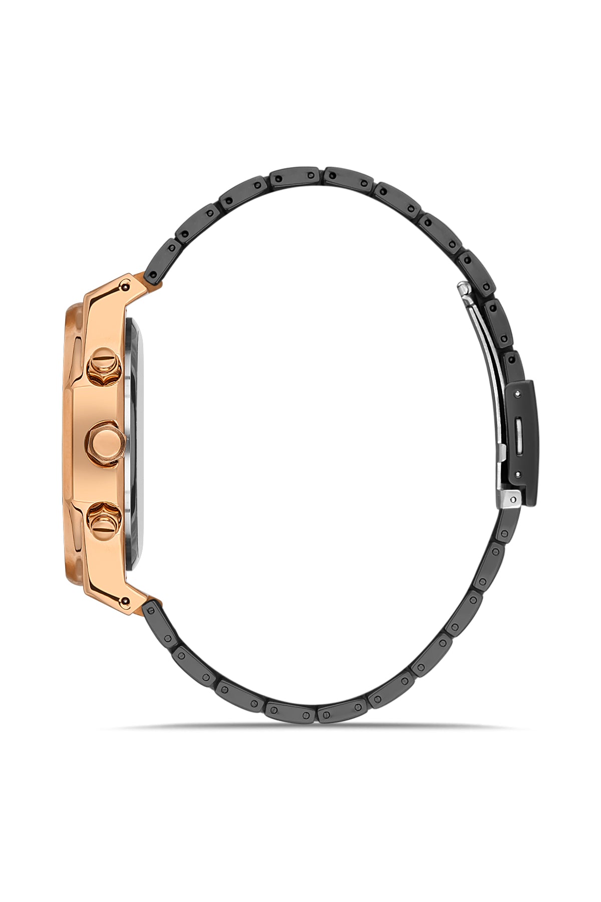 DAVID GUNER Rose Siyah Kaplamalı Siyah Kadranlı Erkek Kol Saati - DG-8411GA-R2