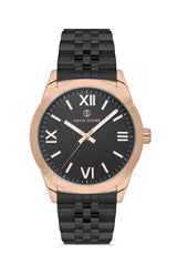 DAVID GUNER Rose siyah Kaplamalı Siyah Kadranlı Erkek Kol Saati - DG-8502GA-R2