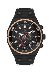 DAVID GUNER ROSE SİYAH KAPLAMALI SİYAH KADRANLI ERKEK KOL SAATİ DG-8665GD-R2