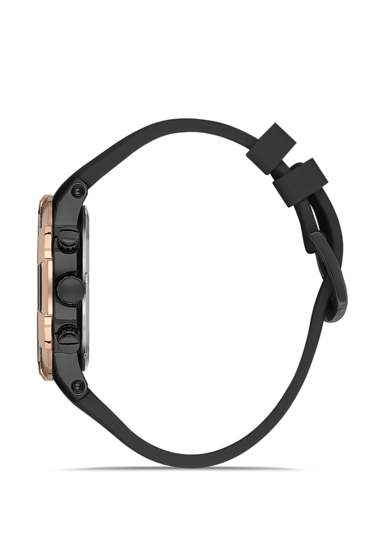 DAVID GUNER ROSE SİYAH KAPLAMALI SİYAH KADRANLI ERKEK KOL SAATİ - DG-8722GD-R2