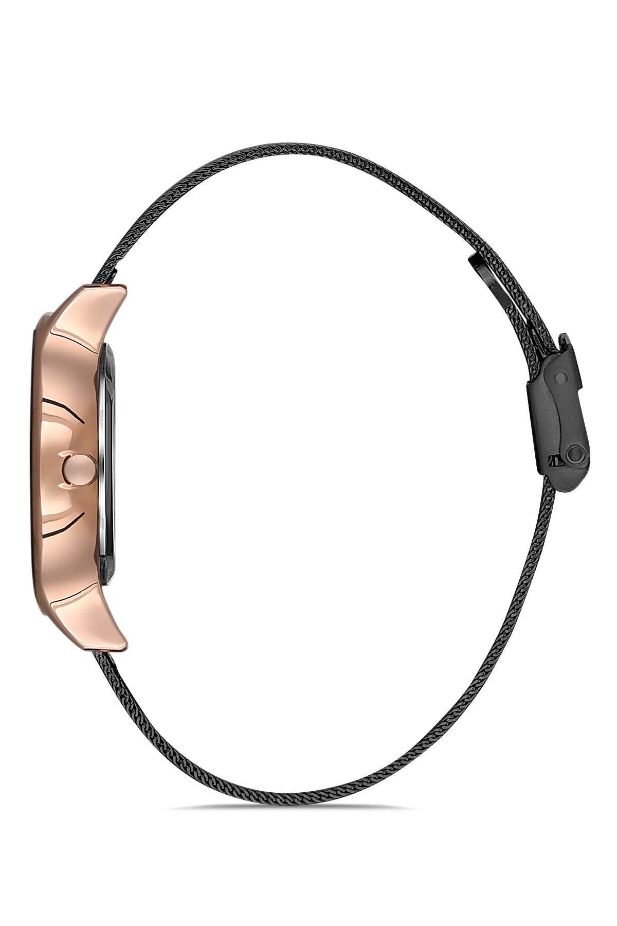 DAVID GUNER ROSE SİYAH KAPLAMALI SİYAH KADRANLI KADIN KOL SAATİ - DG-8120LC-R2