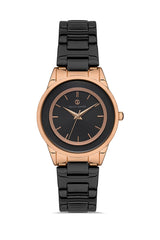 DAVID GUNER ROSE SİYAH KAPLAMALI SİYAH KADRANLI KADIN KOL SAATİ DG-8242LA-R2