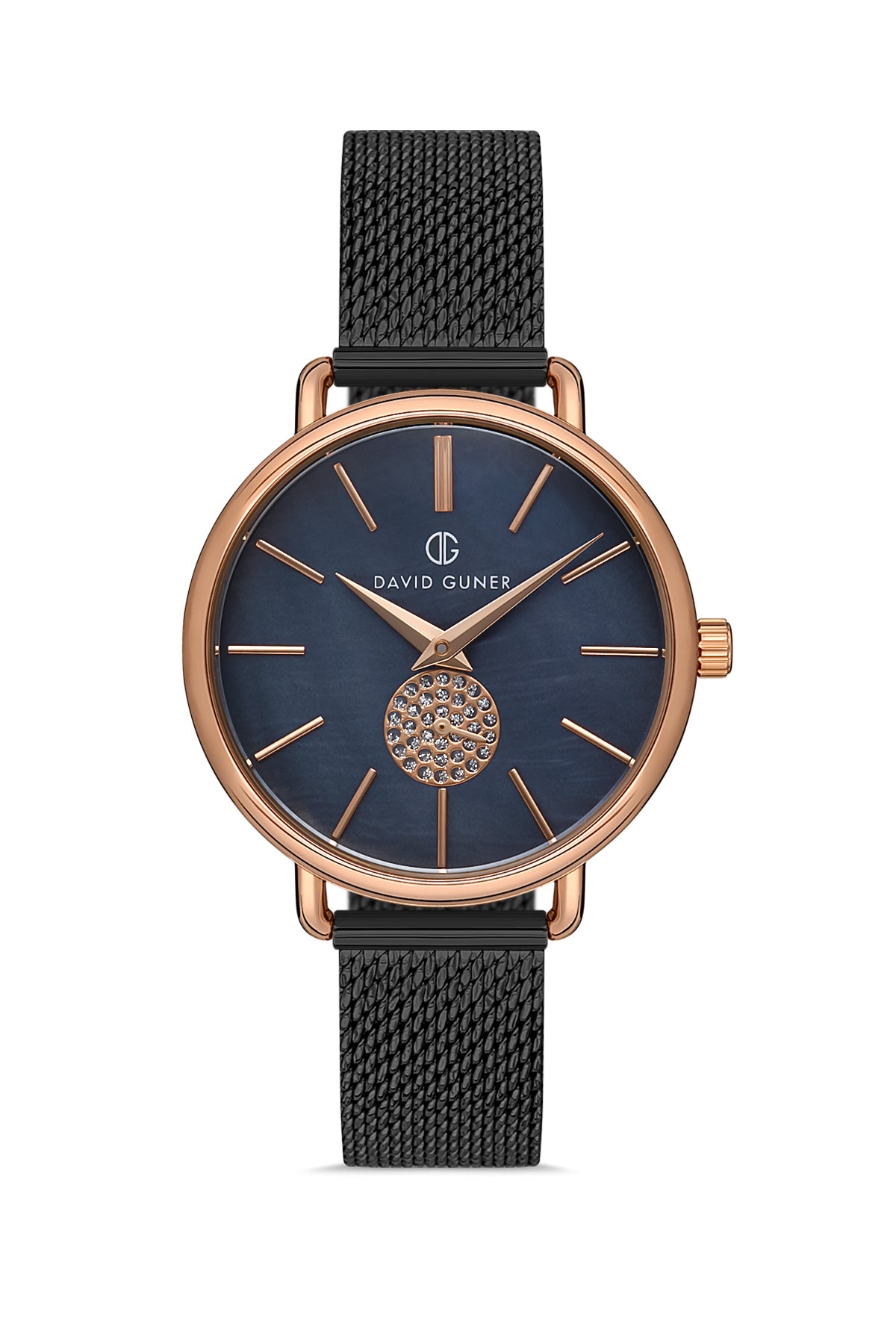 DAVID GUNER ROSE SİYAH KAPLAMALI SİYAH KADRANLI KADIN KOL SAATİ DG-8261LC-R2
