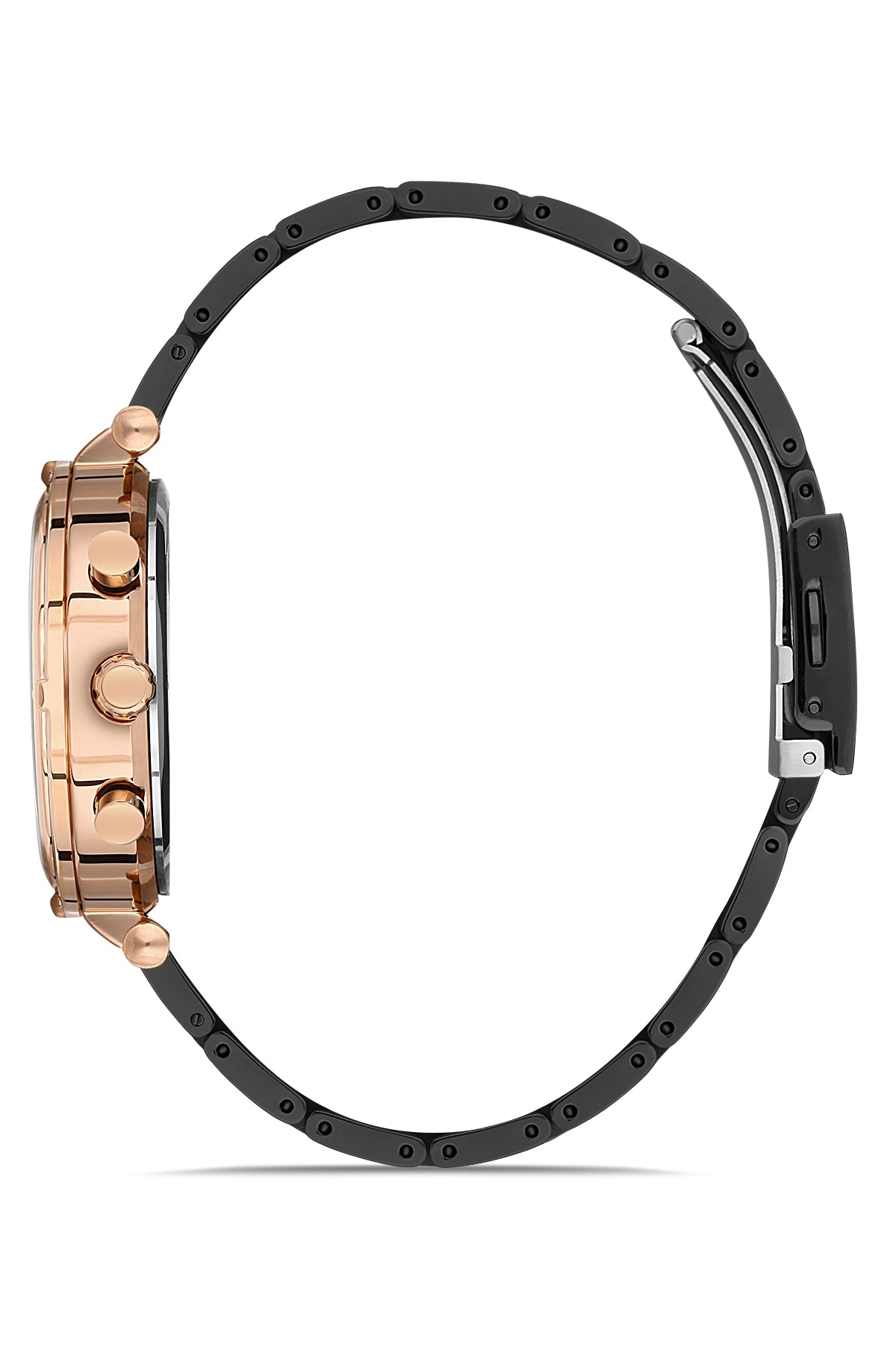 DAVID GUNER ROSE SİYAH KAPLAMALI SİYAH KADRANLI KADIN KOL SAATİ DG-8273LA-R2