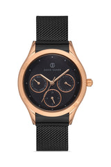 Davıd Guner Rose Black Coated Women's Watch