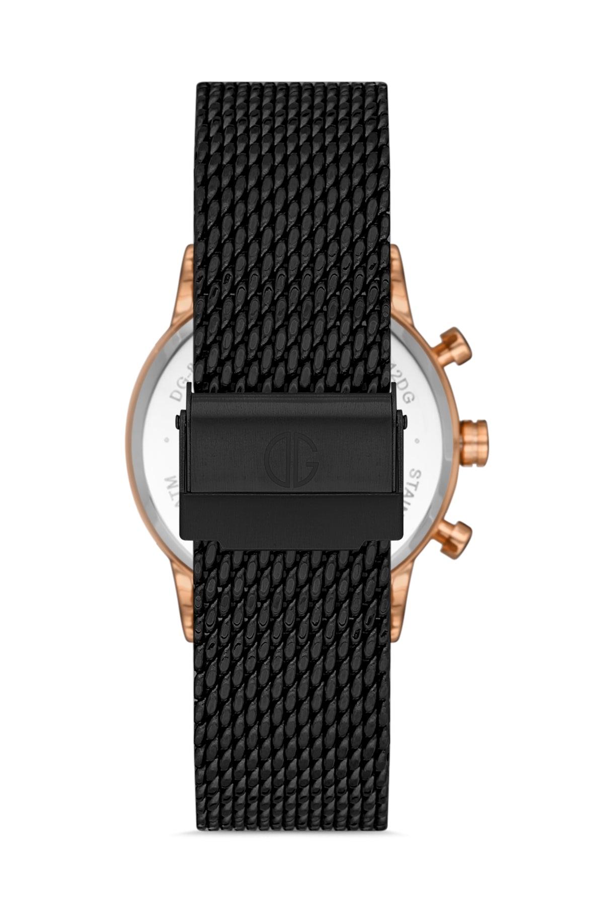 DAVID GUNER ROSE SİYAH KAPLAMALI SİYAH KADRANLI KADIN KOL SAATİ - DG-8322LC-R2