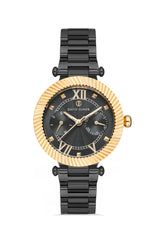 DAVID GUNER ROSE SİYAH KAPLAMALI SİYAH KADRANLI KADIN KOL SAATİ DG-8415LA-R2