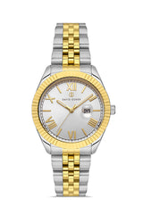 DAVID GUNER Yellow and White Dial Women's Watch