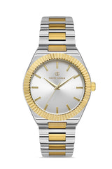 DAVID GUNER Sarı Beyaz Kaplama Erkek Kol Saati - DG-8408GA-D1