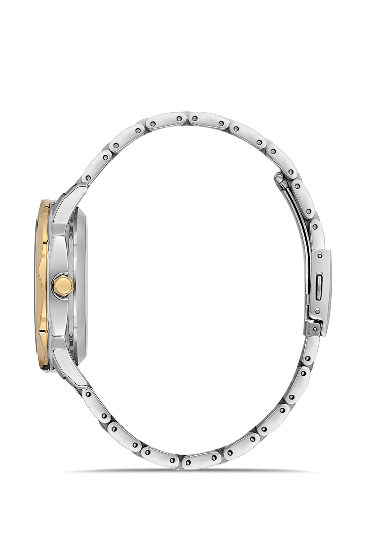 David Guner Yellow and White Coated Green Dial Calendar Men's Watch