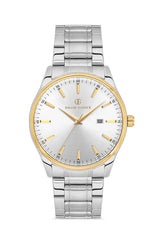 DAVID GUNER SARI BEYAZ KAPLAMALI BEYAZ KADRANLI ERKEK KOL SAATİ - DG-8714GA-D1