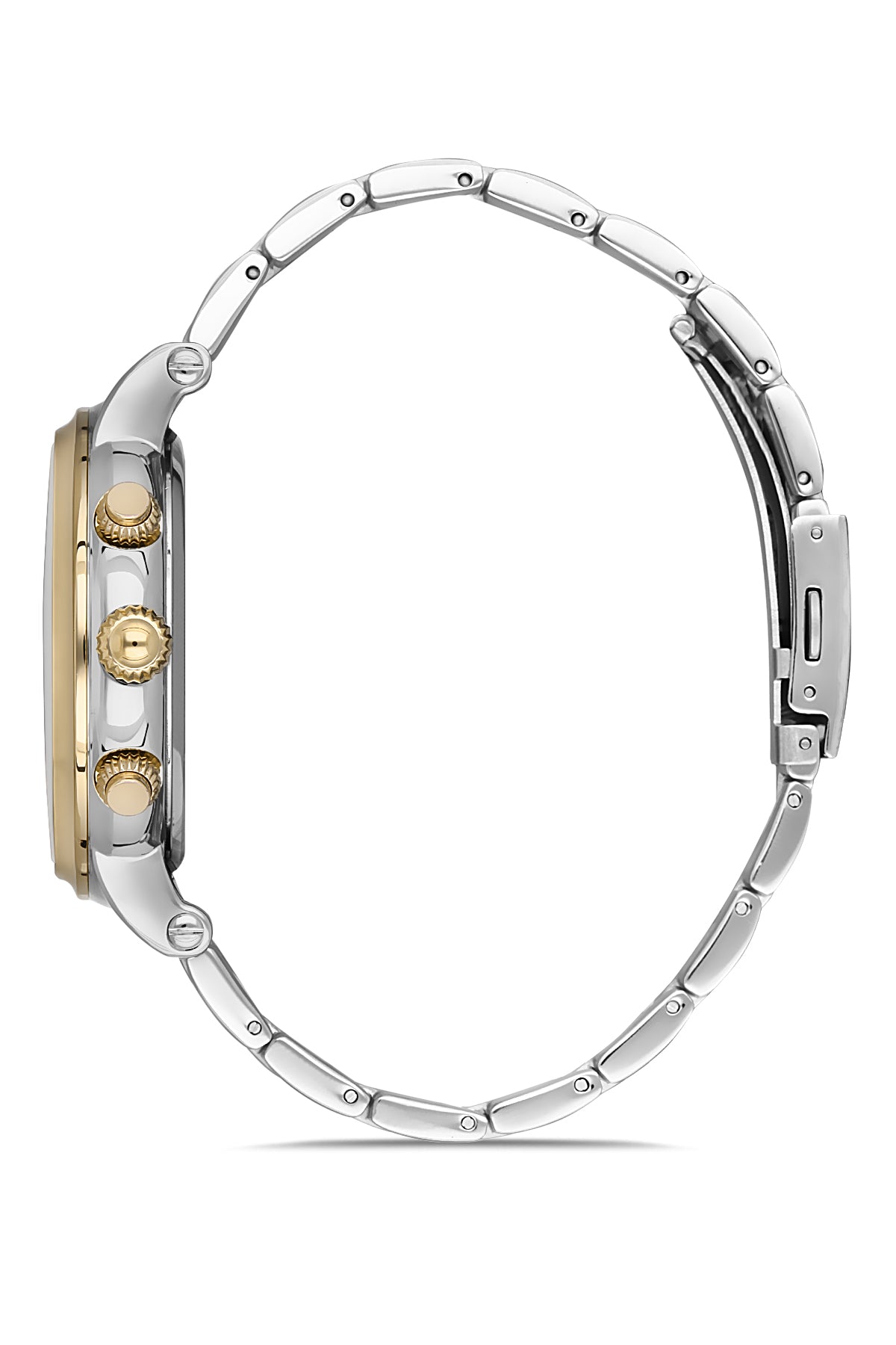 DAVID GUNER SARI BEYAZ KAPLAMALI BEYAZ KADRANLI ERKEK KOL SAATİ DG-8187GA-D1