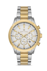 DAVID GUNER SARI BEYAZ KAPLAMALI BEYAZ KADRANLI ERKEK KOL SAATİ DG-8226GA-D1