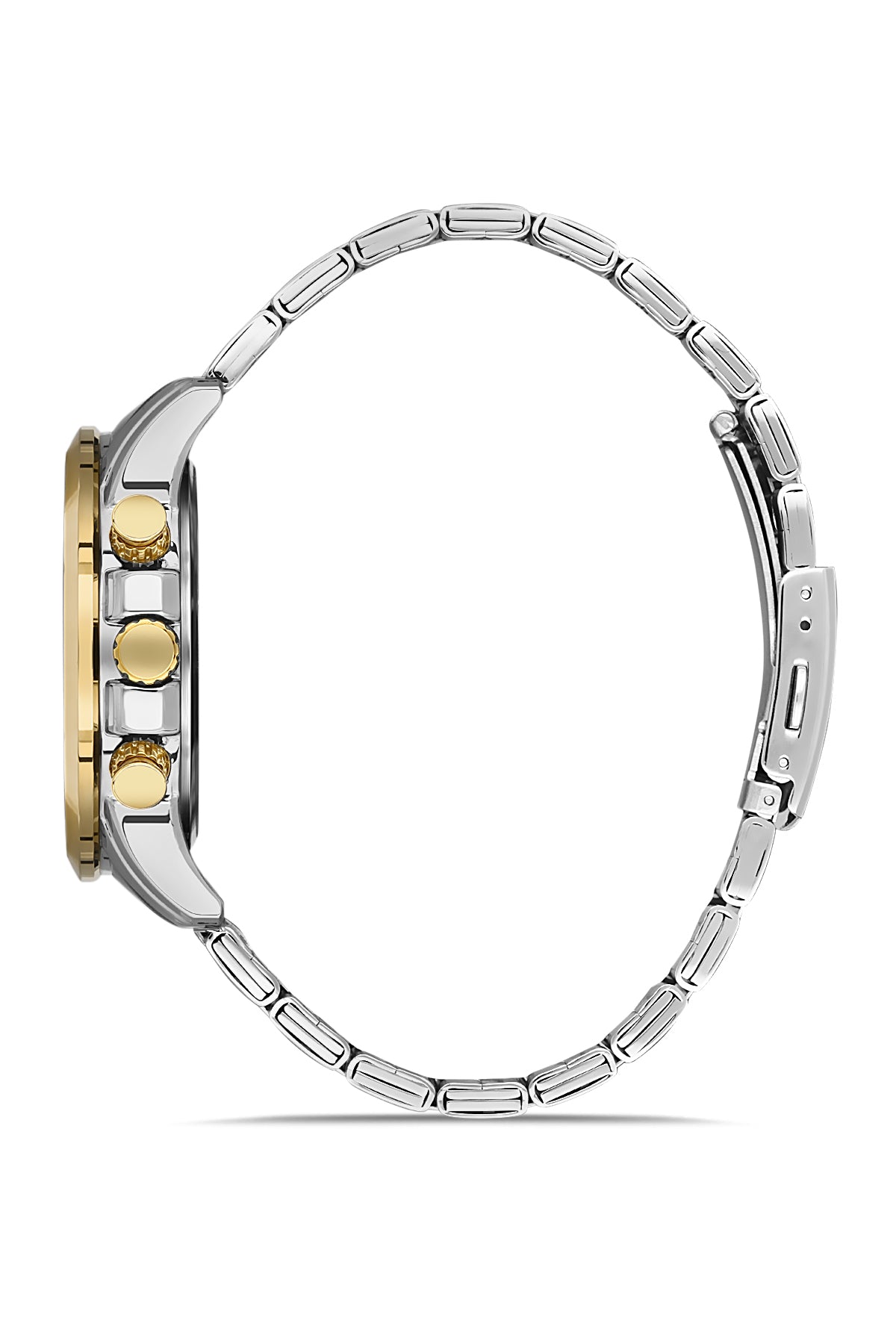 DAVID GUNER SARI BEYAZ KAPLAMALI BEYAZ KADRANLI ERKEK KOL SAATİ DG-8226GA-D1