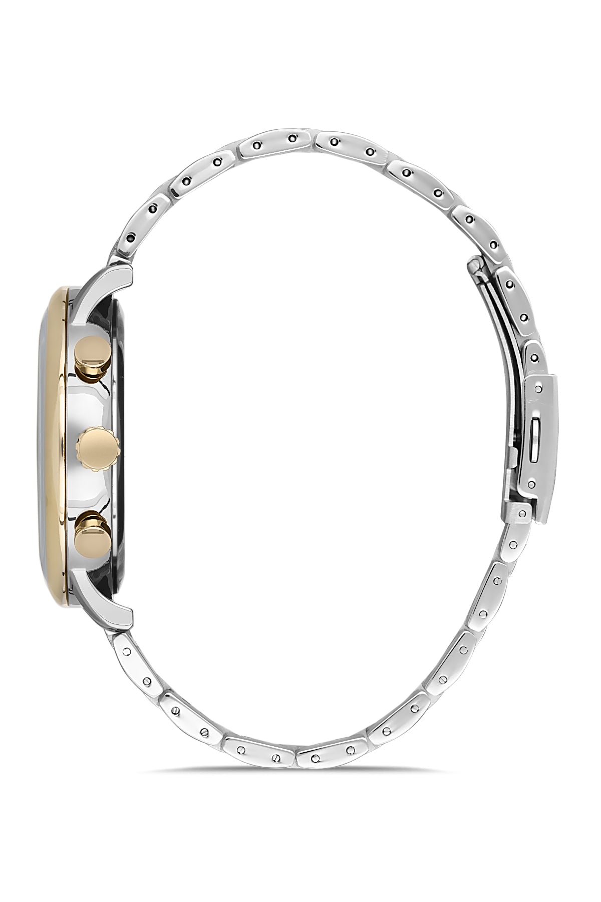 DAVID GUNER SARI BEYAZ KAPLAMALI BEYAZ KADRANLI ERKEK KOL SAATİ - DG-8250GA-D1